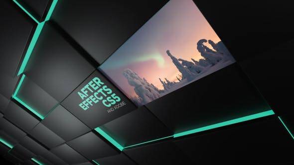 黑墙科技感高科技图文展示AE视频模板插图