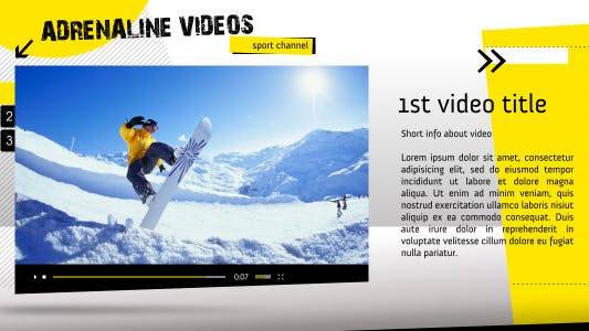 体育频道作品集宣传包装AE视频模板插图