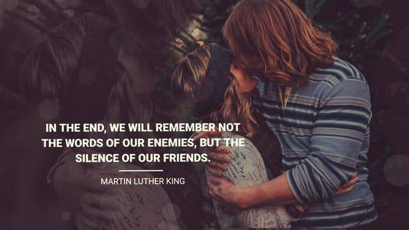 引用照片幻灯片文字排版黑暗戏剧AE视频模板插图