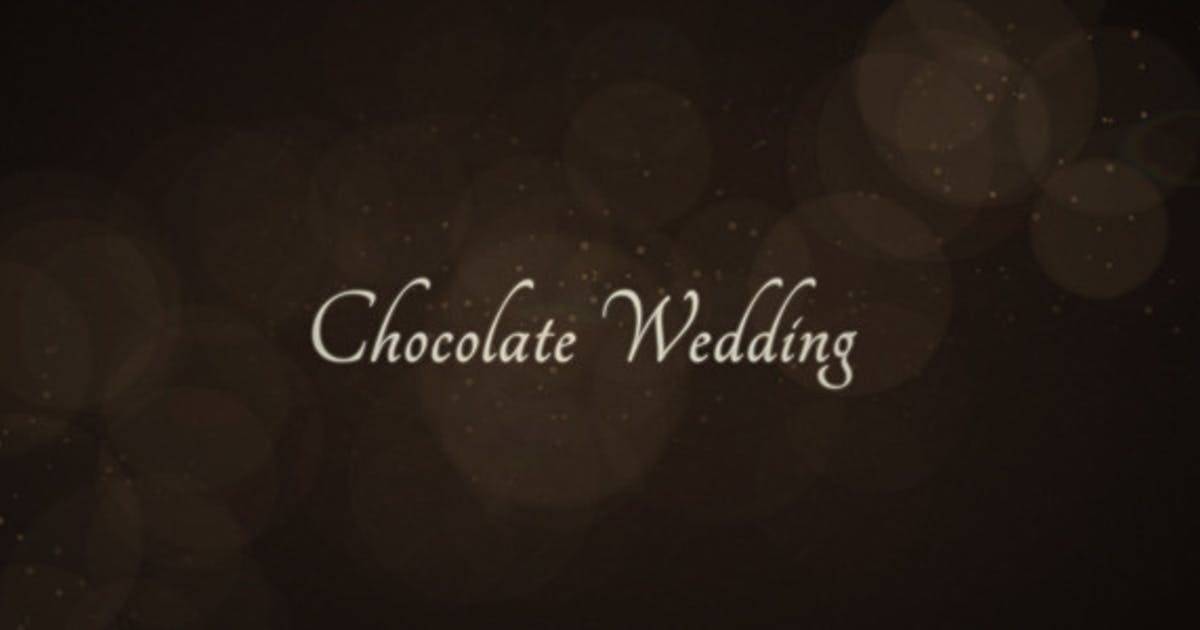 巧克力婚礼周年纪念AE视频模板