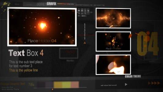 黑曼巴超酷视觉动画元素转换相册CS4AE视频模板插图