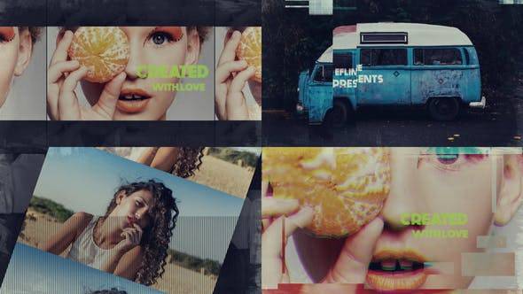 Dubstep故障幻灯片图文AE视频模板插图