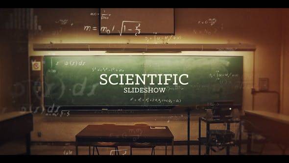 科学三维化学物理学公式学校片头AE视频模板插图