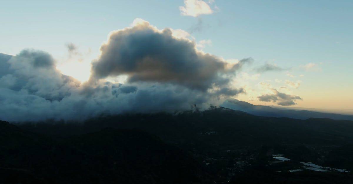 巴拿马日落山顶的云彩4k CC0视频素材