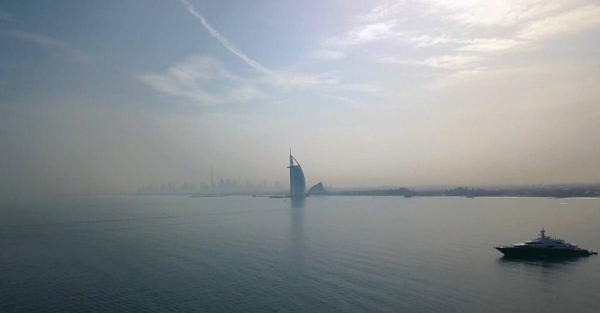迪拜的帆船酒店无人机航拍4K画面CC0视频素材插图