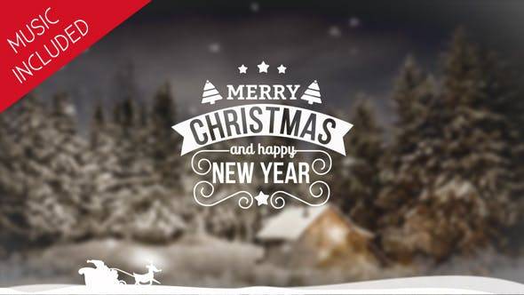 圣诞幻灯片节日动画相册AE视频模板插图