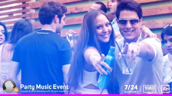 派对音乐活动激情片头AE视频模板插图
