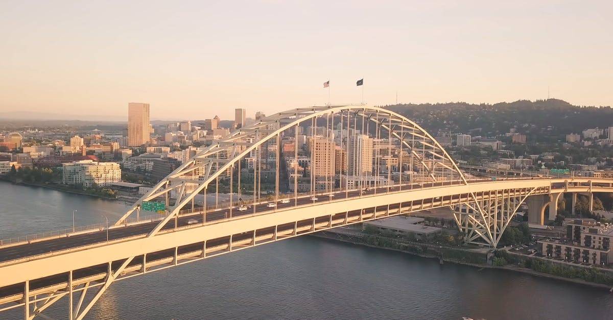 dji mavic航拍美国吊桥4k高清CC0视频素材插图