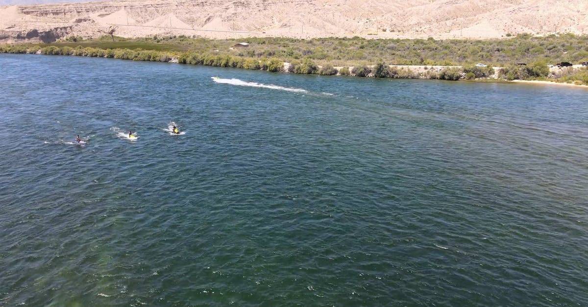 航拍亚利桑那州海边摩托艇4k高清CC0视频素材