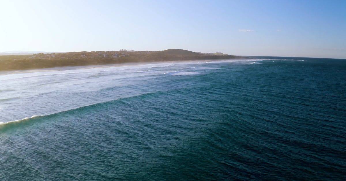 新南威尔士州海滩海景航拍4K高清CC0视频素材