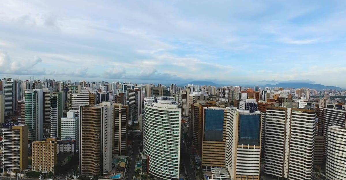 摩天大楼城市背景航拍运动4k高清CC0视频素材