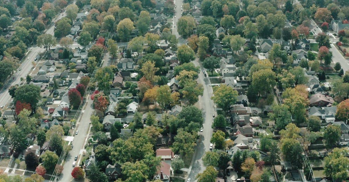 无人机拍摄美国别墅区房屋4k高清CC0视频素材