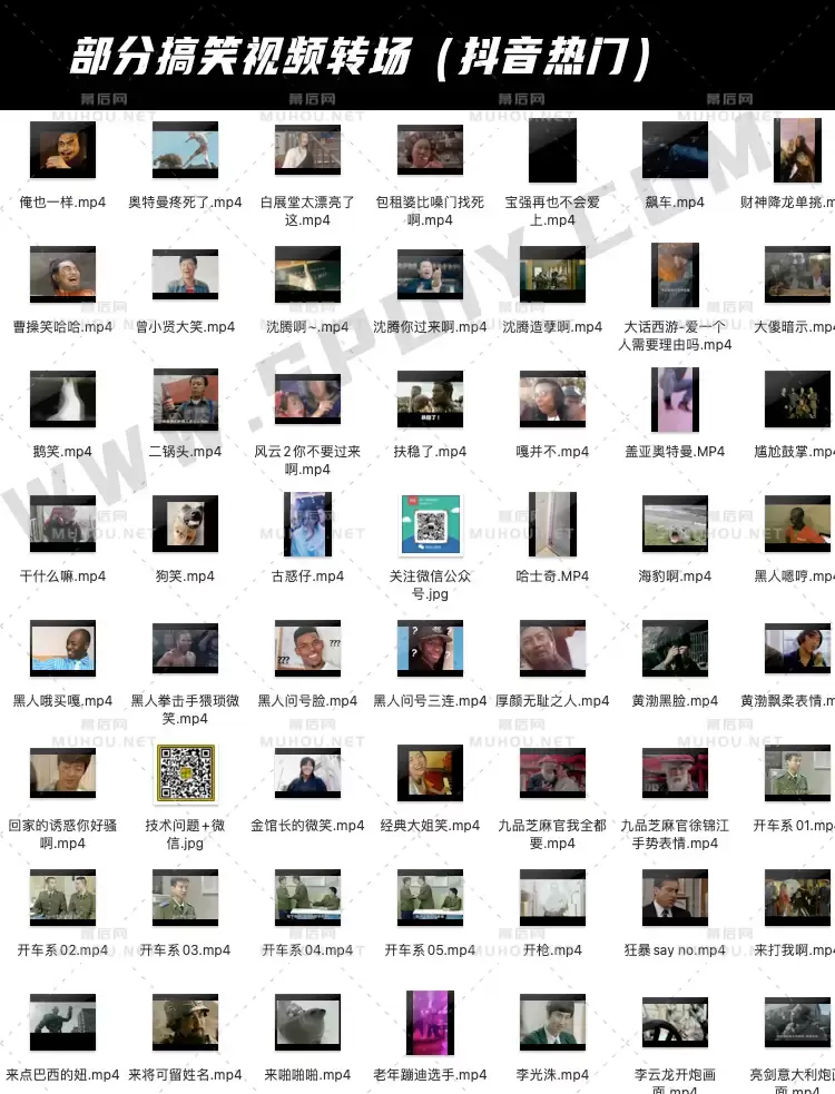 抖音快手短视频沙雕搞笑剪辑素材+经典音效包+微信状态视频素材合集下载插图1