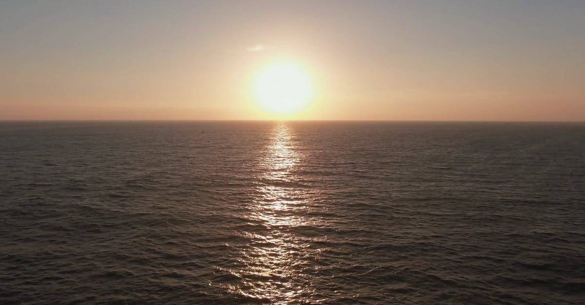 地平线海边的日出航拍4k高清CC0视频素材插图