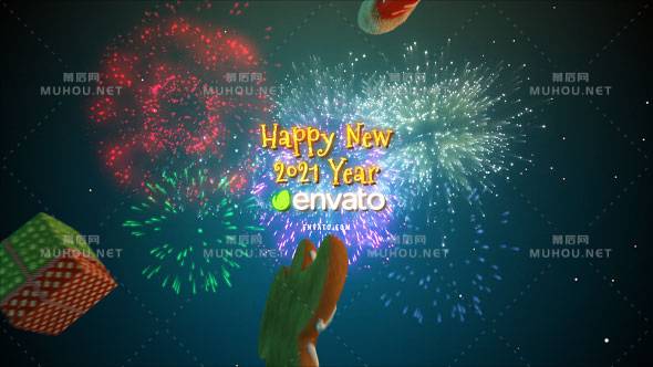 圣诞节元素问候祝福视频ae模板插图