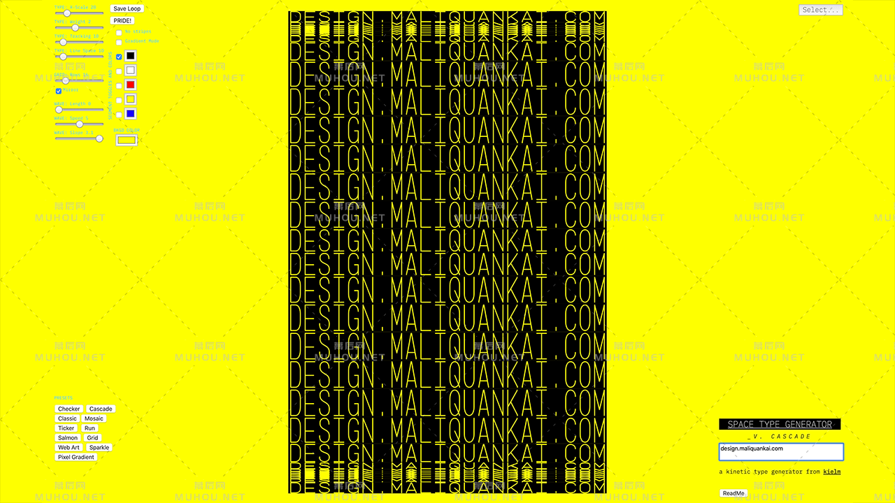 字体动效神器网站 - Space Type Generator插图5