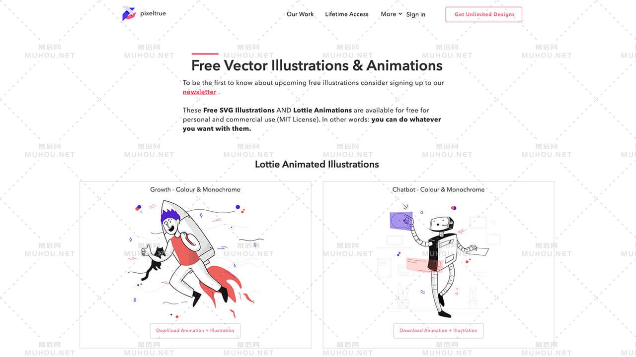 免费矢量插画和Lottie动画插画素材网站插图