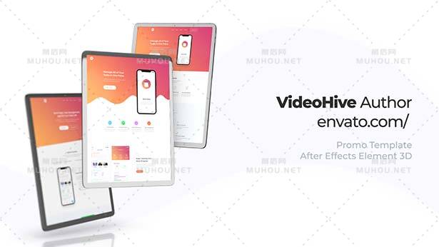 iPad平板电脑APP应用促销视频AE模板插图