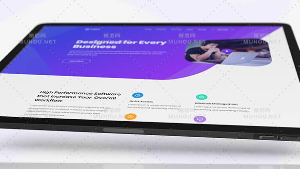 iPad平板电脑APP应用促销视频AE模板插图