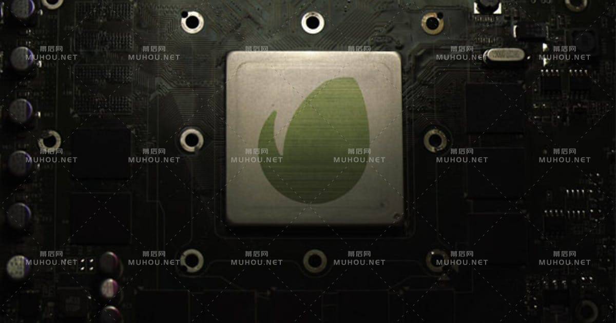 微芯片LOGO标志显示AE视频模板