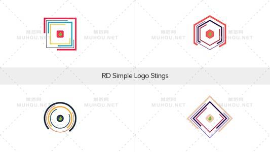 五颜六色研发简单logo标志AE视频模板插图