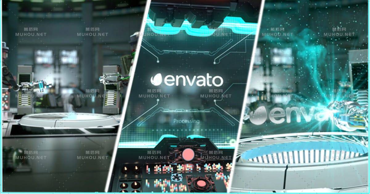 Hitech实验室超酷粒子对撞科技科幻AE视频模板