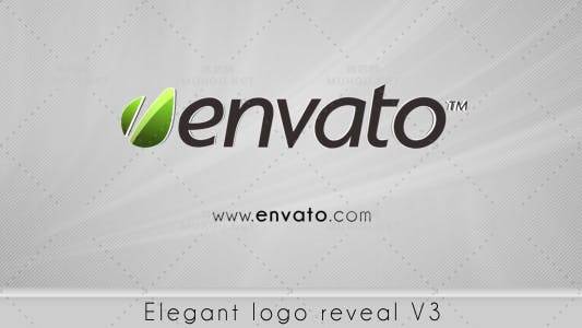 优雅的logo标志揭示V3AE视频模板插图
