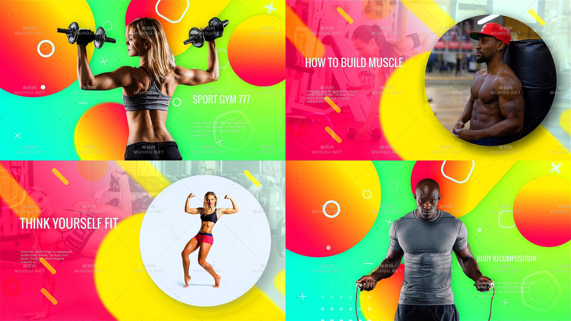 运动健身俱乐部促销广告视频AE模板插图
