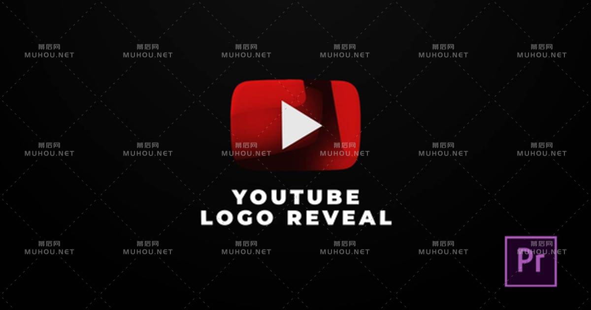 播放器图标LOGO标志显示PR视频模板