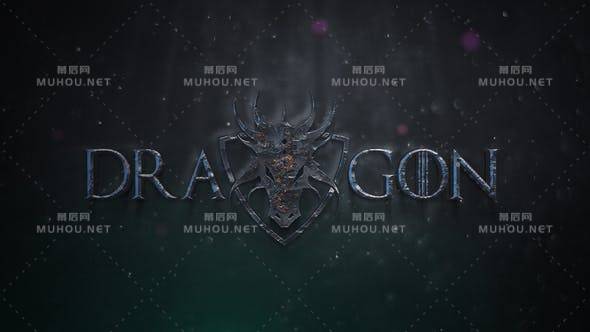 烟雾电影史诗级logo标志PR视频模板插图