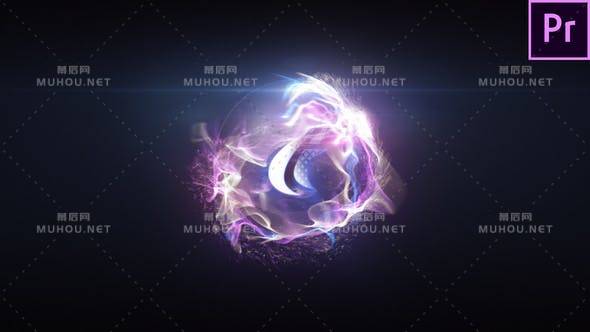 神秘星云粒子logo标志演绎 (MOGRT)PR视频模板插图