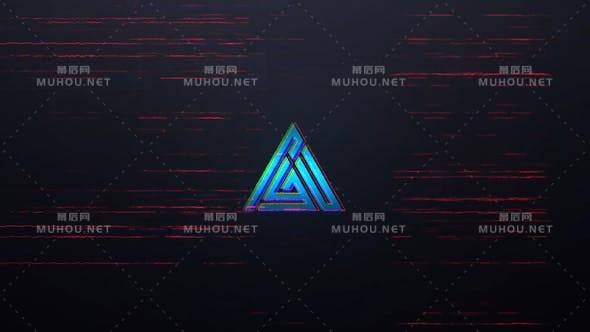 失真故障logo标志MogrtPR视频模板插图