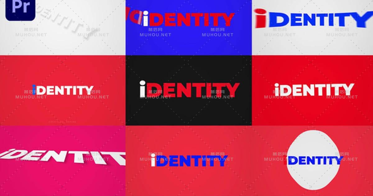 光滑的LOGO标志显示PR视频模板