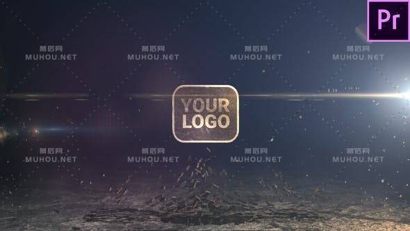 影响力电影风格爆炸汇聚LOGO标志 (Premiere版本)PR视频模板插图