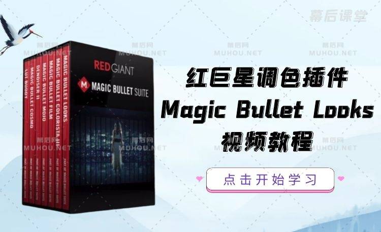 红巨星高端调色插件Magic Bullet Looks视频教程（中文字幕）（39P）