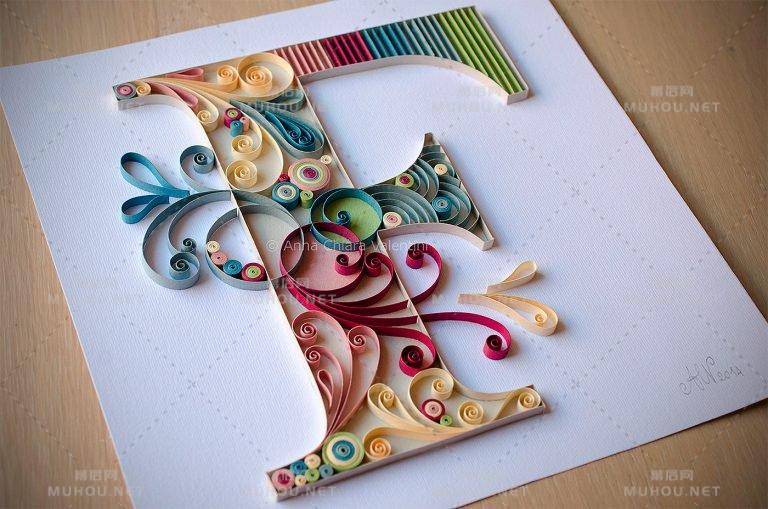 Anna Chiara Valentini色彩缤纷的纸艺文字设计