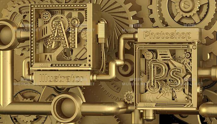 20款高贵的3D金色艺术文字设计作品