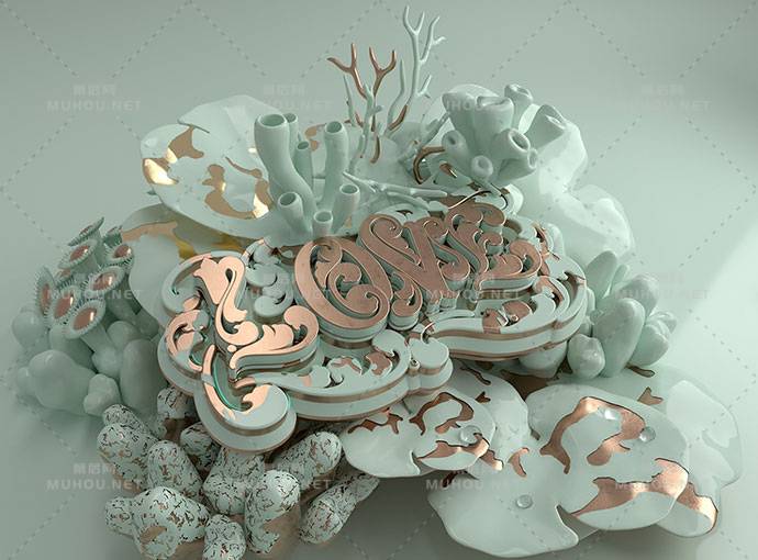 20款高贵的3D金色艺术文字设计作品
