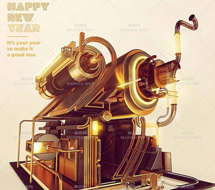20款高贵的3D金色艺术文字设计作品