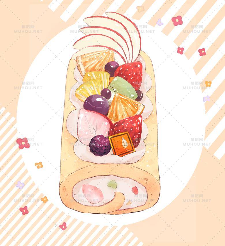 和小草莓相关的那些甜品插画作品插图4