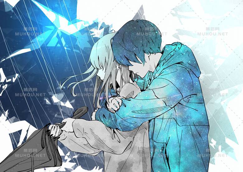 是甜甜的情侣们在线秀恩爱插画作品插图3