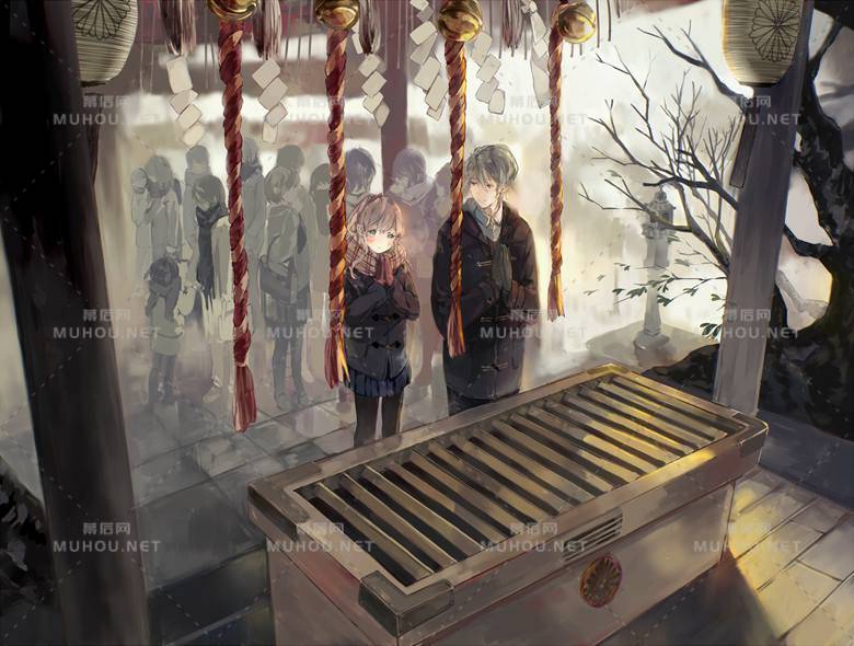 超甜的情侣在线撒糖插画作品插图4