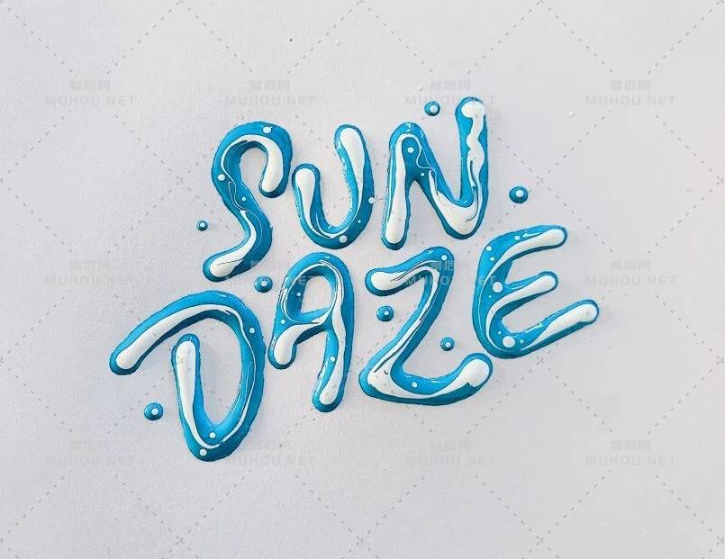 独特的色彩！Gehan Magee丙烯颜料手绘艺术字