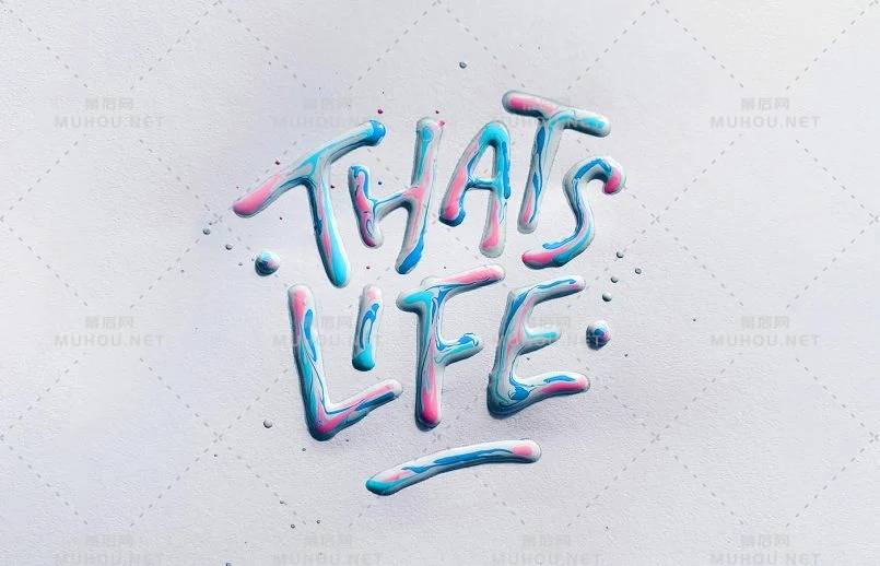 独特的色彩！Gehan Magee丙烯颜料手绘艺术字