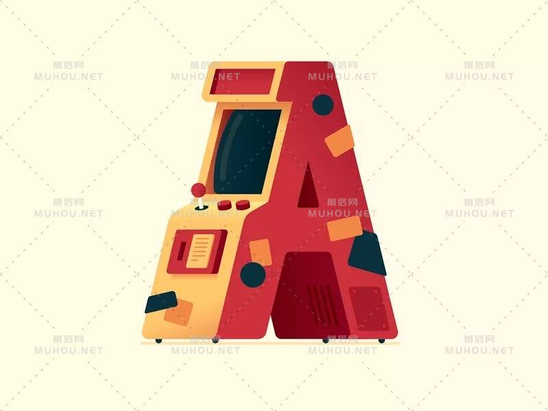 Gregory Darroll有趣的插画风格字母和数字设计