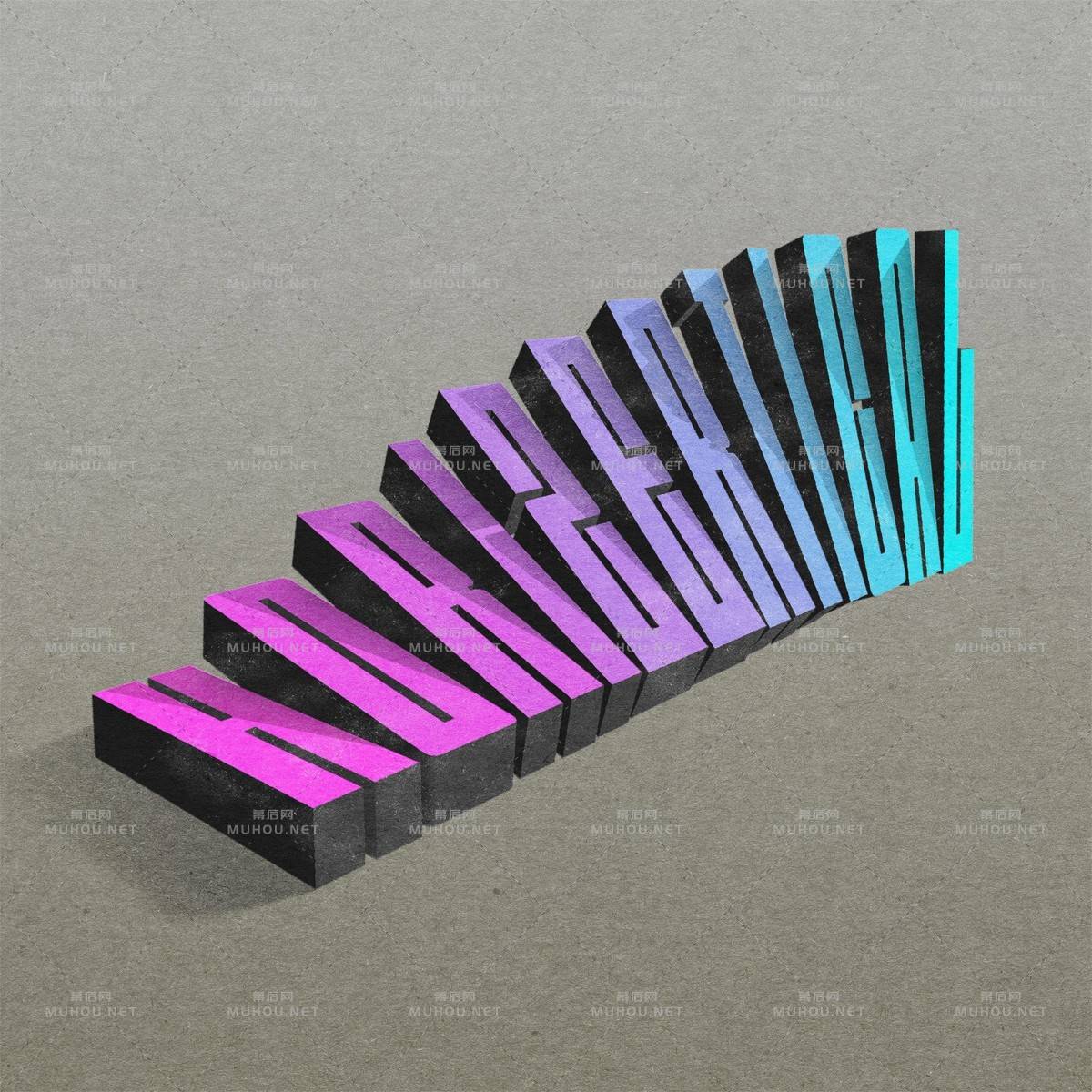 超强的立体感觉！Lex Wilson创意3D艺术文字设计作品