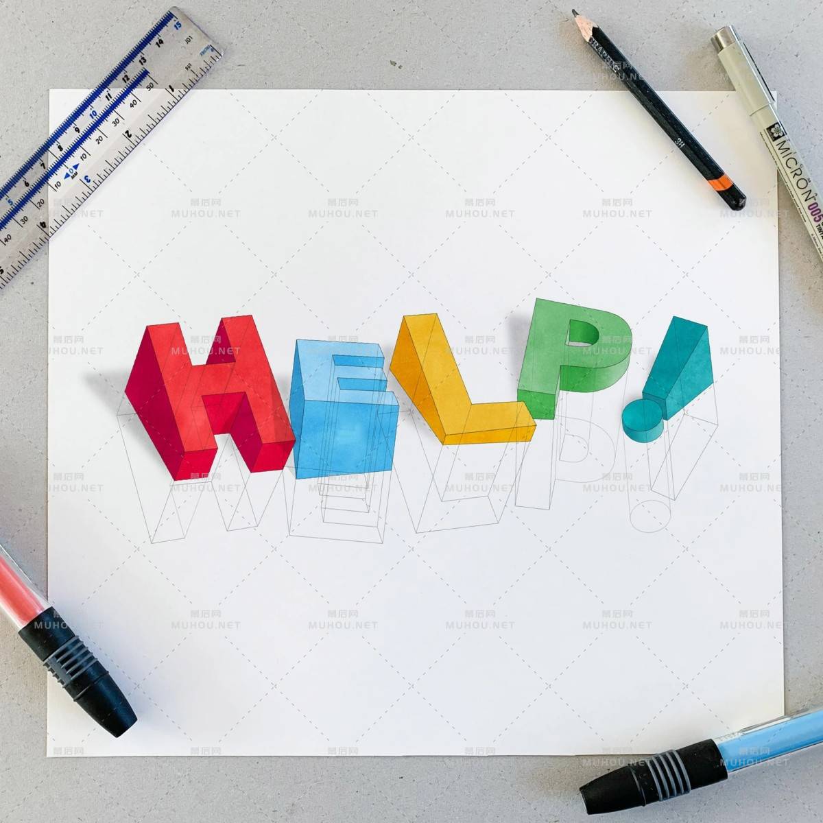 超强的立体感觉！Lex Wilson创意3D艺术文字设计作品