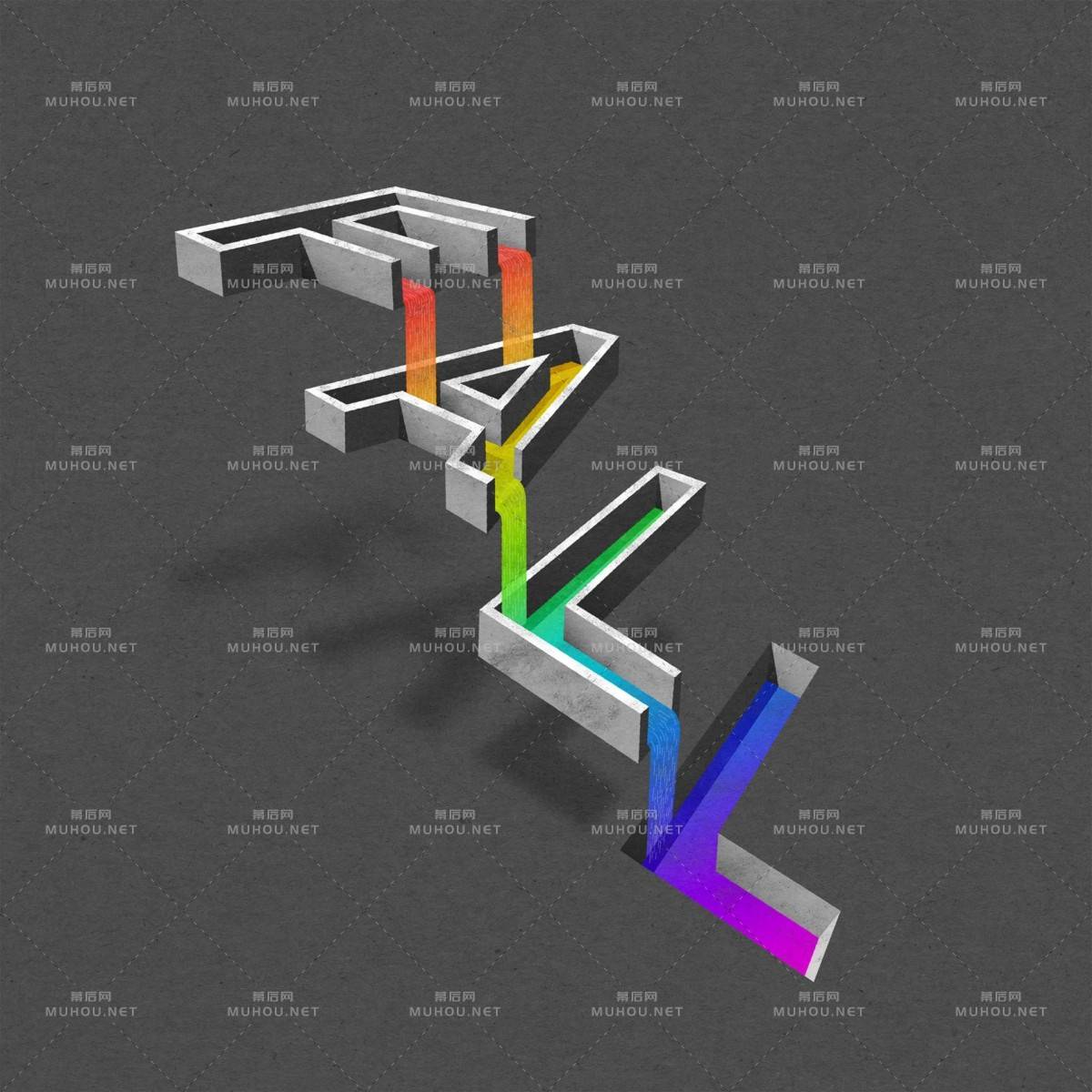 超强的立体感觉！Lex Wilson创意3D艺术文字设计作品