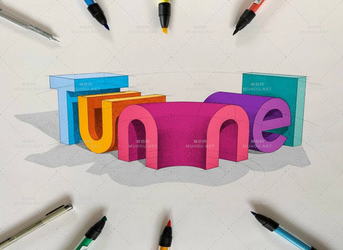 超强的立体感觉！Lex Wilson创意3D艺术文字设计作品