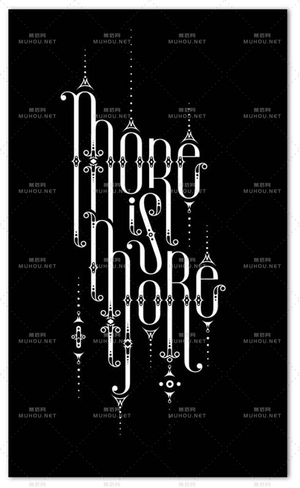 漂亮的英文艺术文字设计作品集锦